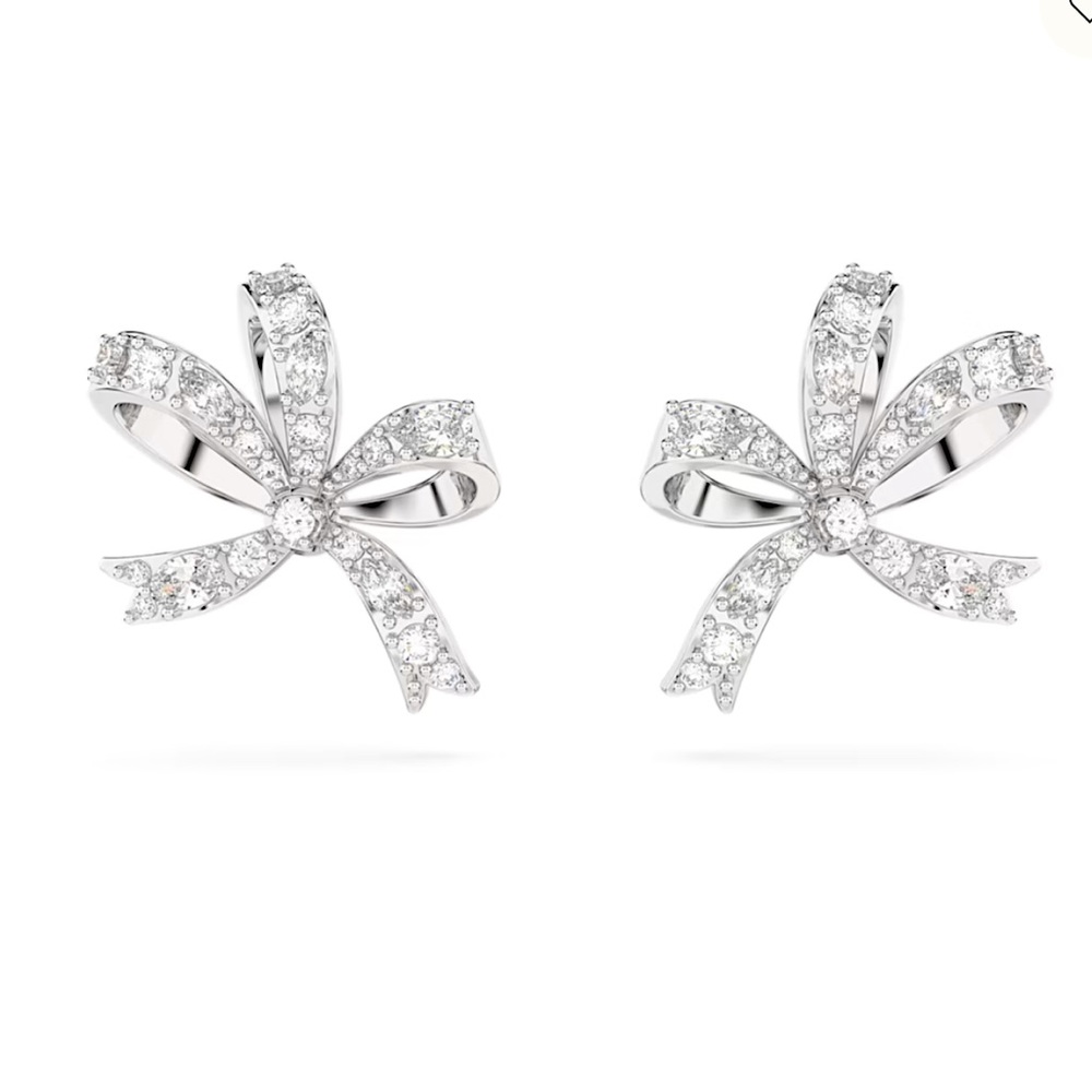 Swarovski Volta Bow stud earrings New In Box